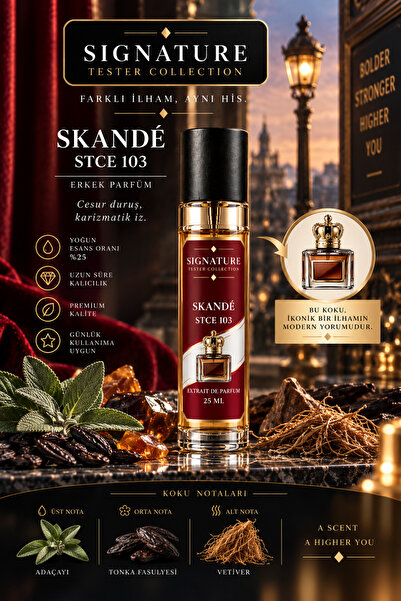 Signature Tester Collection SKANDÉ STCE 103 Erkek Parfüm Extrait de Parfum %2...