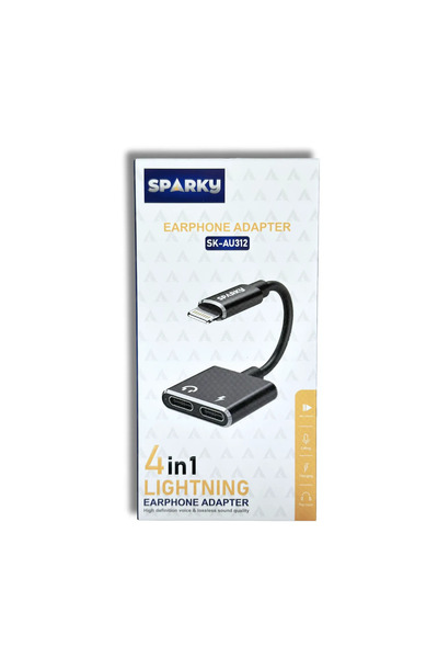 SPARKY وصلة مدخلين ايفون-ايفون قماش SK-AU312
