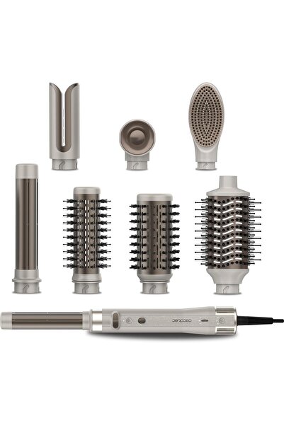 CECOTEC Set Perie rotativa cu 8 capete CeramicCare 8in1 AirGlam Gyro, Multist...