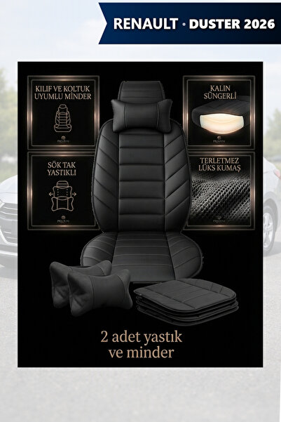 Automod renault duster 2026 uyumlu koltuk kılıf koruyucu minder lüks model ya...