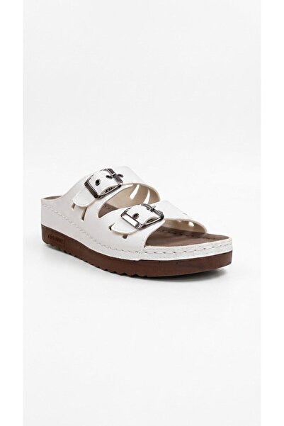 Ustalar Ayakkabı Çanta White women's slipper 569.3001-07