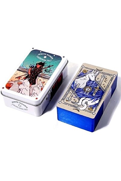 Galaksi Dükkanı White Numen Tarot /Metal Kutu Versiyon, Yaldızlı Kartlar -10c...