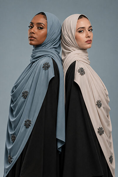 Ophelia 2-Piece Handmade Premium Jersey Hijab Set for Women – Soft, Stretchy ...