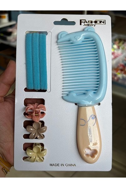 MODA Girl's Pastel Comb and Hairpin Set