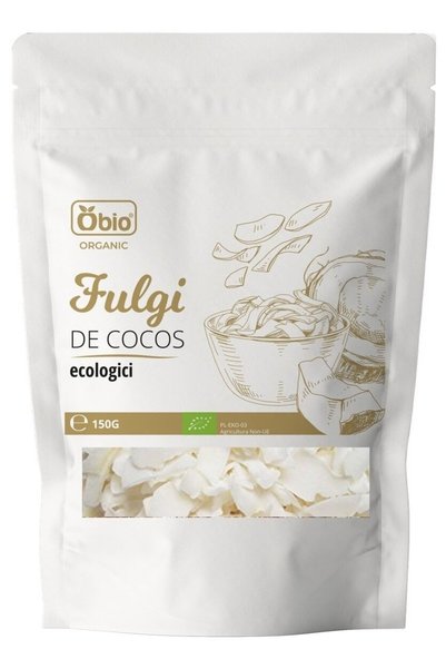 OBİO Fulgi de cocos raw bio 150g