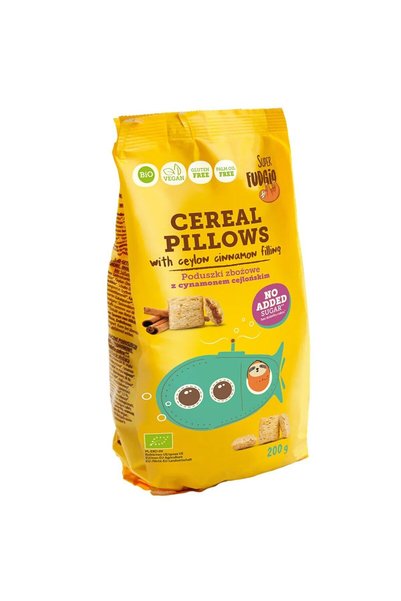 Super Fudgio Cereale umplute cu scortisoara Ceylon fara gluten, bio, 200g,