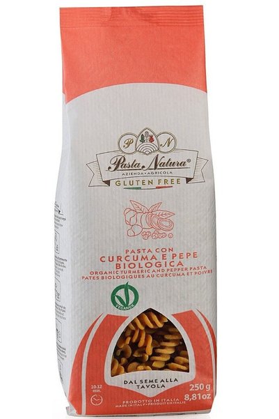 Pasta Natura Paste cu turmeric si piper bio fara gluten, 250g