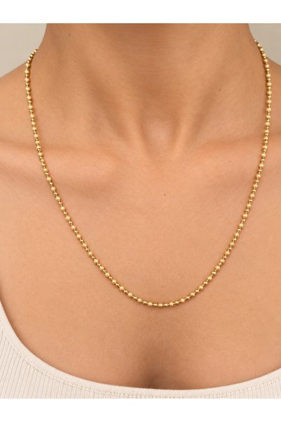 Semtim Kuyumculuk Işıltılı Küre Gold Zincir Kolye – Sertifikalı, Özel Kutulu ...