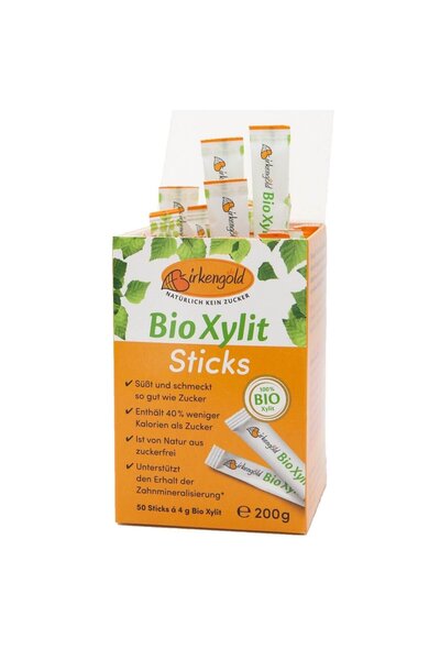 Birkengold Xylitol pliculete (zahar de mesteacan) bio, 50 x 4g,