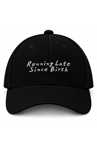 barsdepo ΚΑΠΕΛΟ ΜΕ ΚΕΝΤΗΜΑ  "RUNNING LATE SINCE BIRTH " (ΜΕ ΘΗΚΗ ΓΙΑ ΣΤΥΛΟ, Δ...