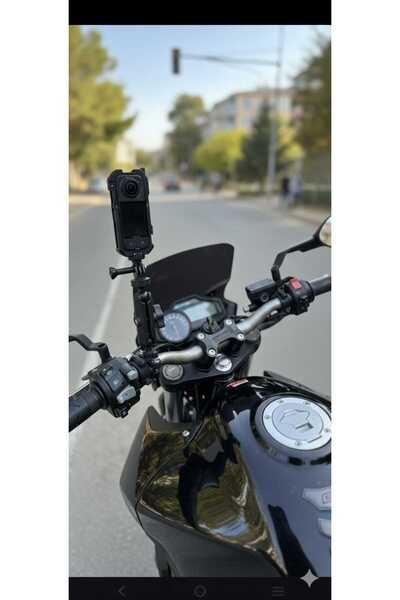 Zoli Aksiyon Kamera Tutucu Motosiklet Gidon Bağlantı Aparatı Insta360 Uyumlu ...