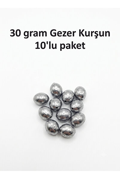 Türkaslann 30 gram delikli Gezer Kurşun 10'lu paket