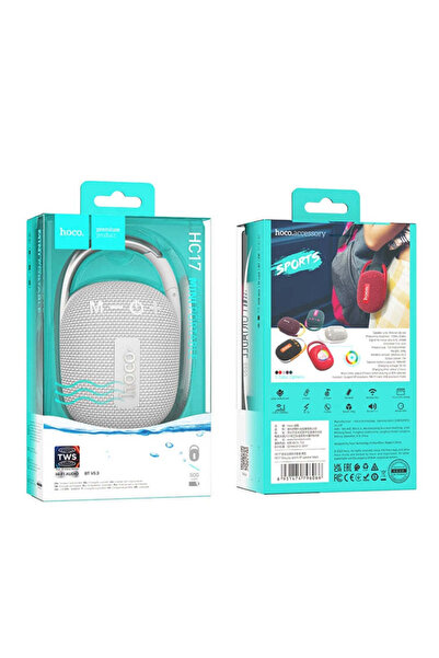 Hoco Wireless Speaker BT 5.3, TWS, Hi-Fi - Easy Joy Sports (HC17) - Grey