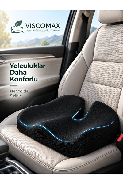 Araç Oturma Minderi Ergonomik Visco Oto Koltuk Destek Minderi-Yükseltici Etki