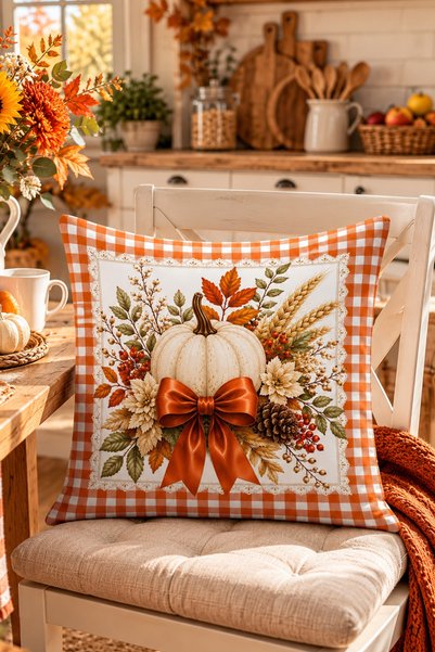 Bertille Home Есенна кухненска серия за балкон, дигитално принтирана калъфка ...