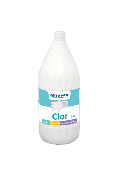 Misavan Clor, înălbitor pentru rufe albe și dezinfectant sanitar, 2L