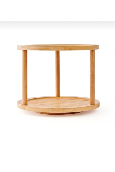Levn Home Bambu Dönen Baharatlık Standı Bambu Dönen Çok Amaçlı Sunum Standı