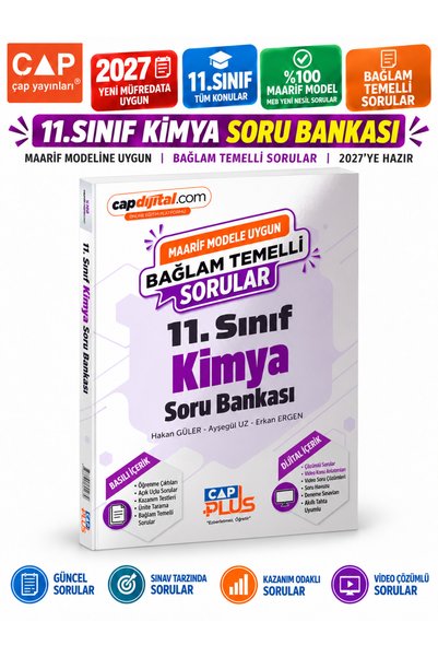 Çap Yayınları ÇAP 2027 11.Sınıf KİMYA %100 Maarif Model Bağlam Temelli Soru B...
