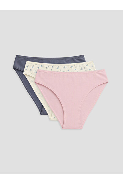 LC Waikiki Lcw Dream Floral Bikini Panties 3-Pack