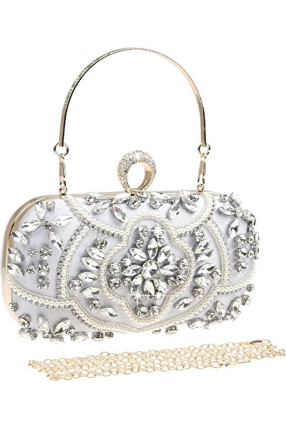 DABİ DABİ DA BODAN Womens Sparkly Rhinestone Crystal Clutch Bag Glitter Sequi...