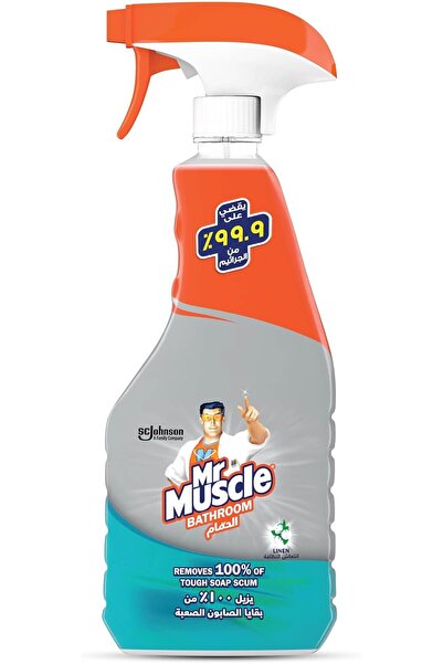 Mr. Muscle بخاخ منظف الحمامات - مزيل قوي لبقايا الصابون - منظف بقوة احترافية