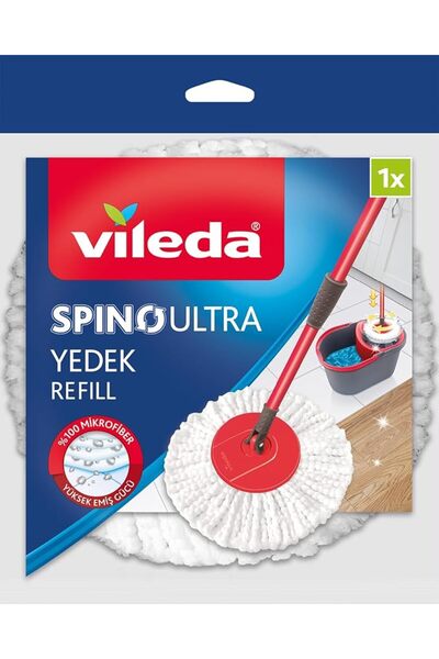 Vileda Silimo Vileda Spino Ultra Spin Mop Refill – Microfibre Replacement Hea...