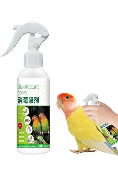 KASTWAVE Parrot Cockatiel Deodorizer Spray for Birds, Cage Odor Eliminator, S...