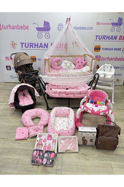 TURHANBEBE Minik Prensesiniz İçin 65 Parça Yeni Doğan PRENSES Bebek Çeyiz Seti