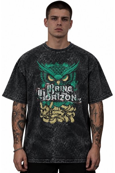 SEVBANO Μπλουζάκι Bring Me The Horizon με στάμπα ροκ μέταλ μουσικού συγκροτήμ...