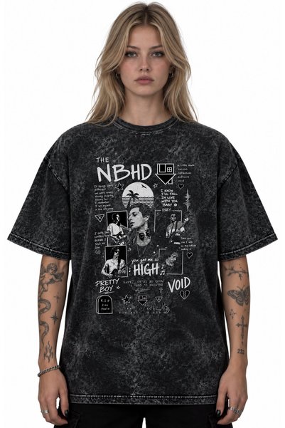 SEVBANO تي شيرت مطبوع عليه فرقة موسيقى روك ميتال من The Neighborhood Rock Met...