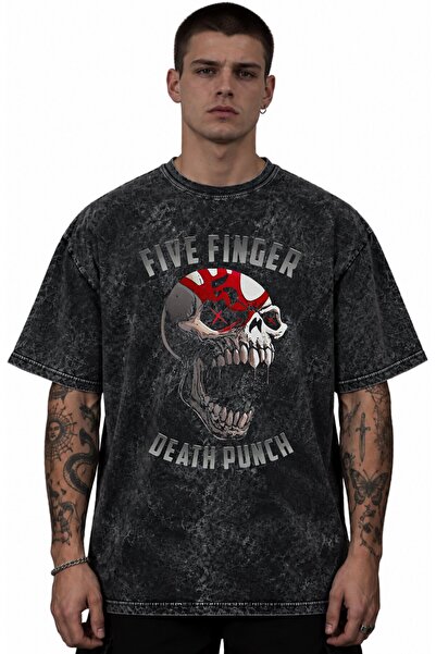 SEVBANO Five Finger Death Punch Rock Metal Music Band Printed Unisex Oversize...