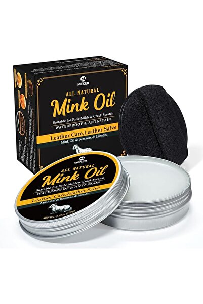 MEKERUI MEKER Mink Oil for Leather Boots, Leather Conditioner and Cleaner 3.5...