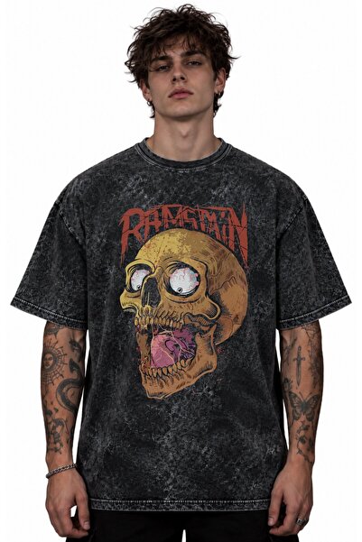 SEVBANO Rammstein rok metal muzički bend, unisex majica sa štampanim motivom,...