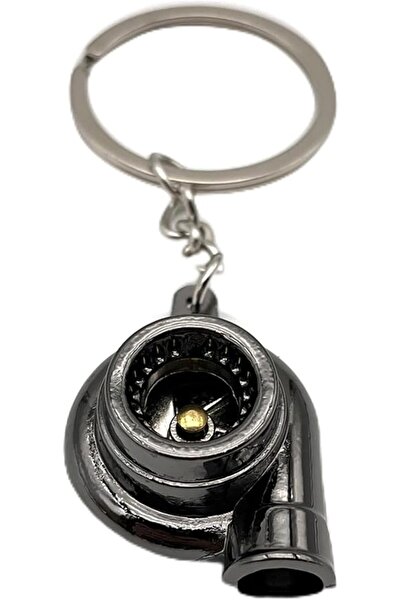 ASKIND Turbo Keychain, Zinc Alloy Turbocharger Keyrings, Car Keychain for Men...
