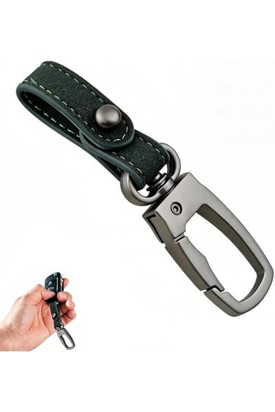 Duomama Handcrafted Genuine Leather Keychains for Stylish Car Enthusiasts - U...