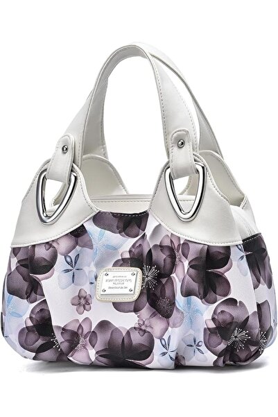 SYOSI Ladies Fashion Handbag, Elegant Floral Soft PU Leather Top-handle Bag, ...