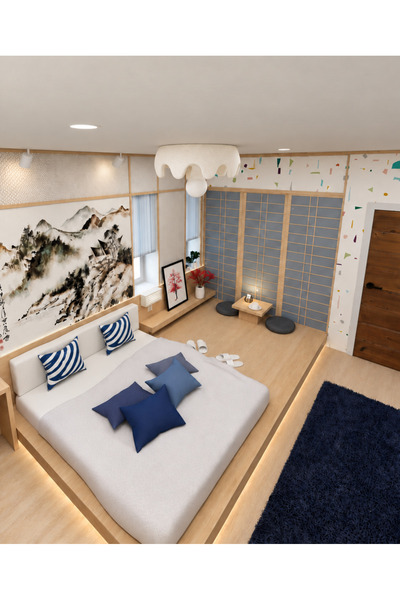 Ferisa Home Modern Tekli Avize, Dalgalı Kenarlı Beton Dokulu Plafonyer Avize