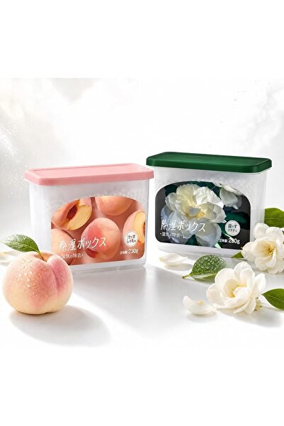 GENERAL 2Pcs Dehumidifier Boxes with White Peach & Gardenia Scents, Activated...