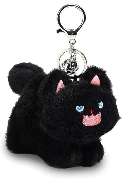 Tazweeq Cat Keychain, Plush Black Cat Gifts, Kawaii Cat Backpack Accessories,...
