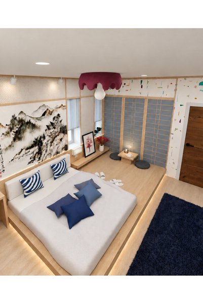 Ferisa Home Tavana Sıfır Bordo Modern Tekli Avize, Dalgalı Kenarlı Beton Görü...