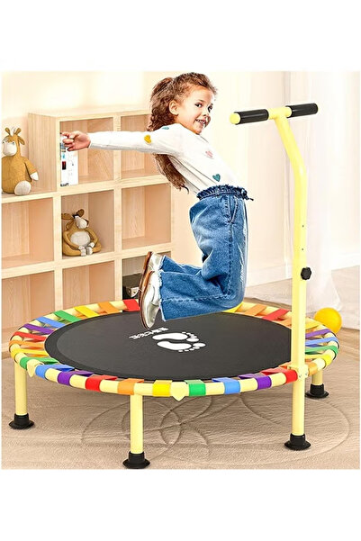 Beauenty 40" Trampoline for Kids, 3 Height-Adjustable Trampoline for Kids