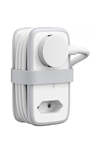 Orico APP Extension Cord, 1 x Schuko - 1 x Socket - 2 x USB-A - 1 x USB-C, Wh...