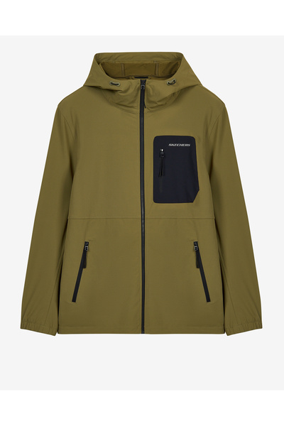 SKECHERS M Full Zıp Trai Jacket Erkek Haki Mont S2620167-2194
