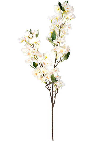Herdekora Yapay Bahar Dalı, Kiraz Çiçeği, Beyaz - 90 cm