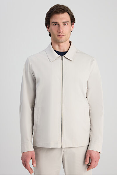 Twn Relaxed Fit Stone Diagonal Coat