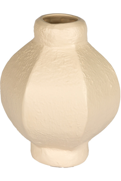 Herdekora Vază decorativă din ceramică Serena Crem 20x24 Cm.