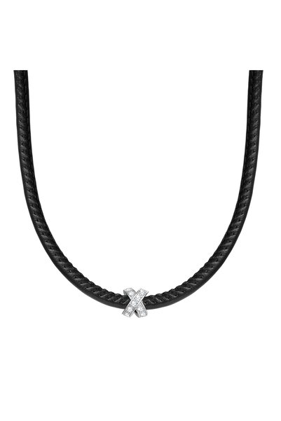 Lulu & Jane Modeschmuckhalskette Kette Zirkonia weiß