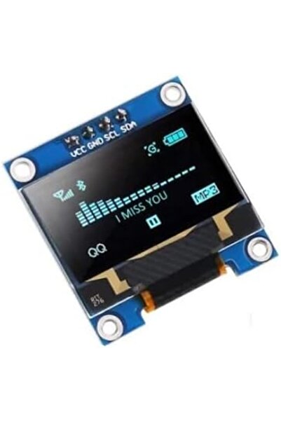 KHİ-ZAİ OLED 0.96 inç 128x64 Piksel Ekran Modülü - Mavi