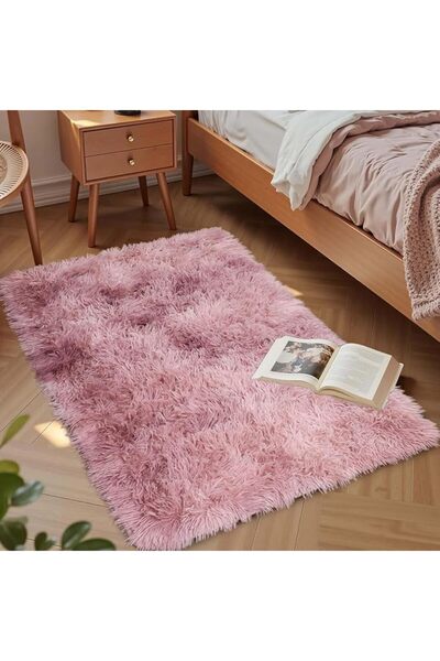 SmartMaster Small Rug Upgrade Non Slip Throw Bedside Area Rugs, Fluffy Soft B...