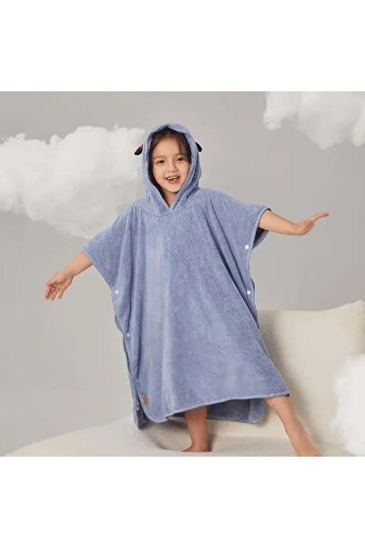 REEFI Buttons On Sides Kaba for 6-8 Years Kid's, Petrol Blue